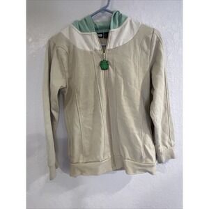 Star Wars Sweater Womens Large Beige Sweatshirt Lounge Fleece Yoda Ladies L